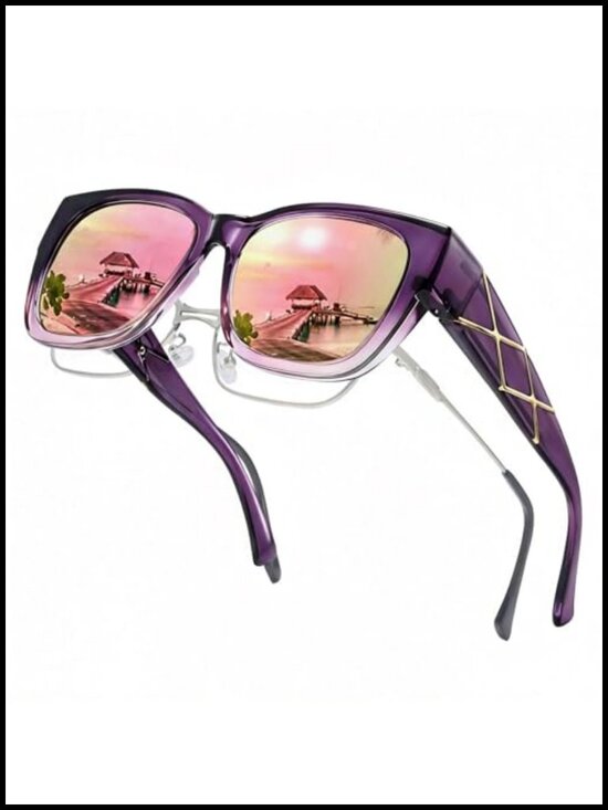Polarized Fit Over Sunglasses for Glasses Wearers UV Protection